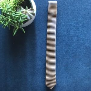 Aldo Gold and Blue Skinny Tie
